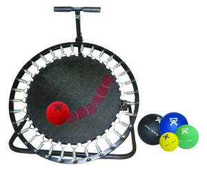 Adjustable Ball Rebounder - Set with Circular Rebounder, 5-balls (1 each: 2,4,7,11,15 lb)