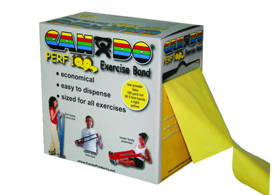 CanDo Low Powder Exercise Band - Perf 100 roll