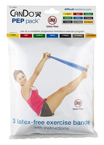 CanDo Latex-Free Exercise Band - PEP Pack