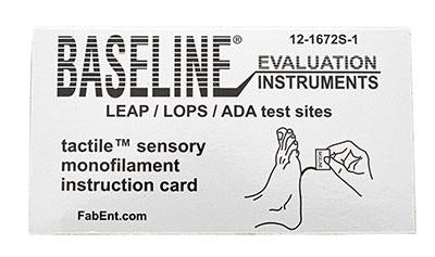 Baseline Tactile Monofilament - ADA/LEAP/LOPS - Disposable w/sleeve - 5.07 - 10 gram - 1 ea.