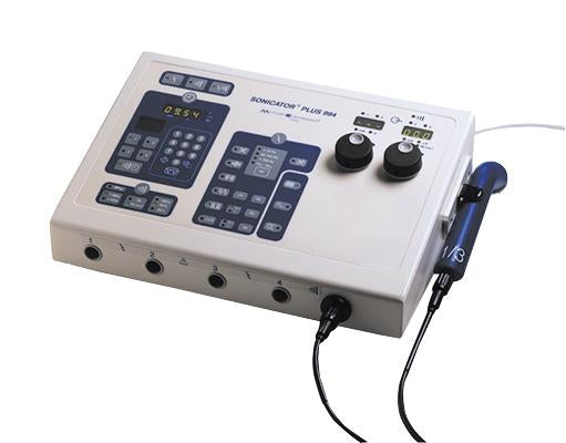 Mettler Sonicator Ultrasound / Stim - 994 - 4-channel with 1&3MHz, 5 cm head