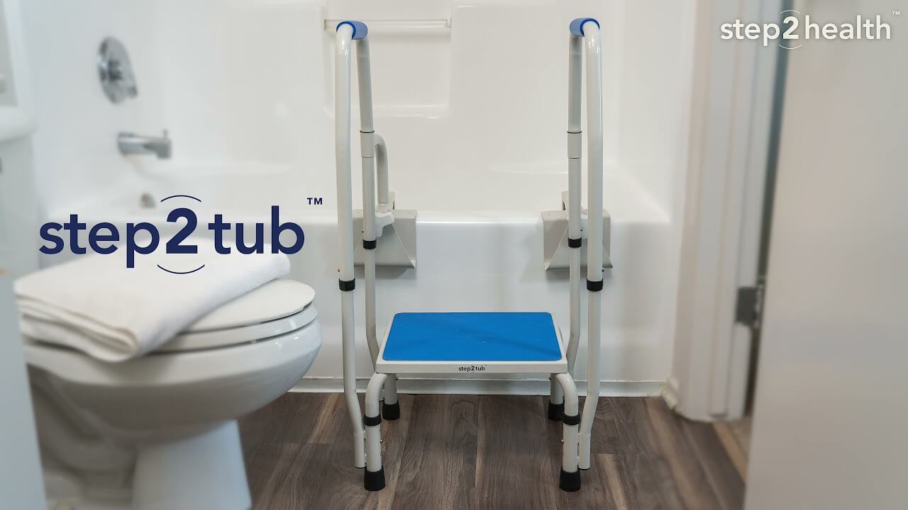 Bathtub Step Stool With Handles | Refurbished Step2tub