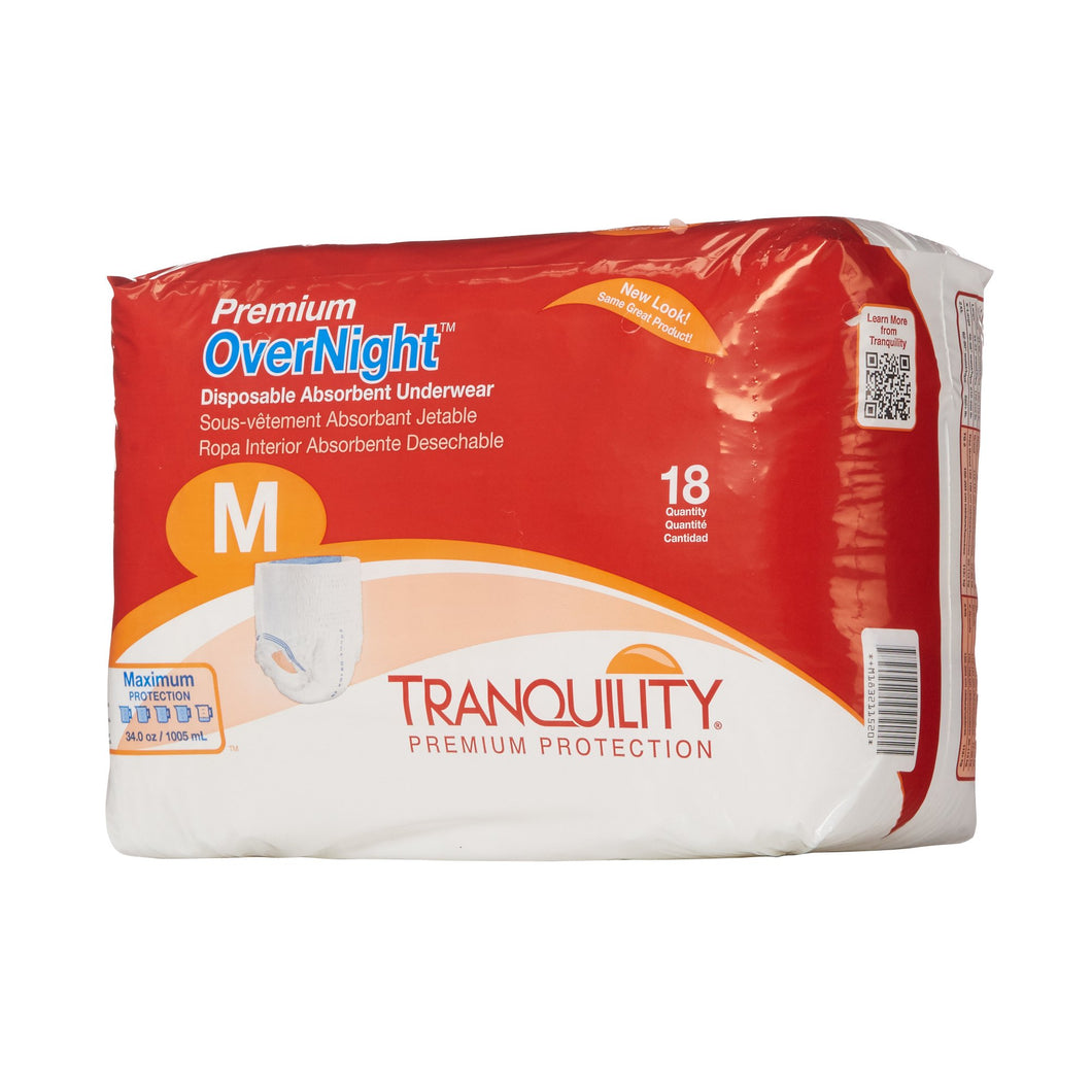 Tranquility(R) Premium OverNight(TM) Absorbent Underwear, Medium