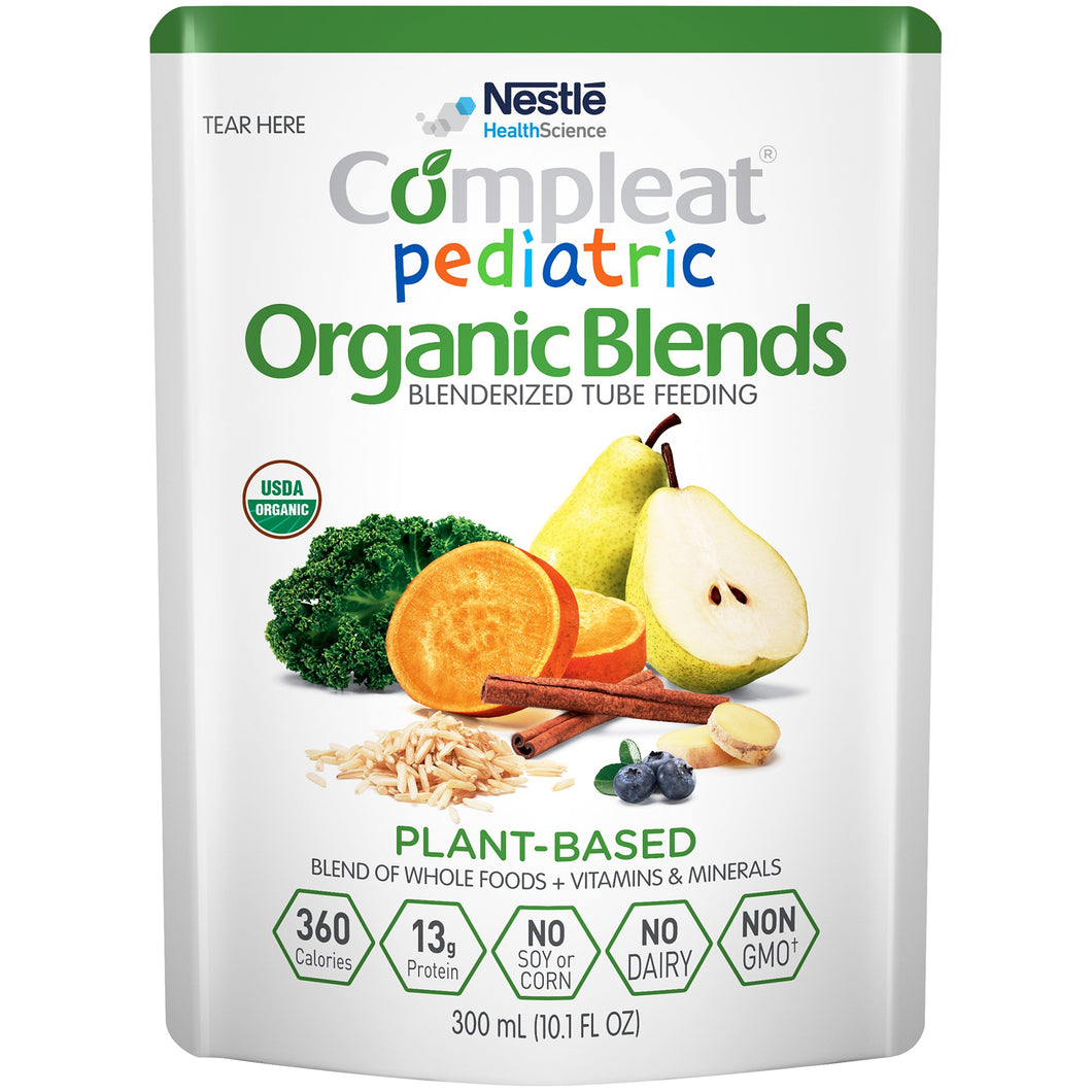 Compleat(R) Pediatric Organic Blends Plant Blend Oral Supplement/Tube Feeding Formula, 10.1 oz. Pouch