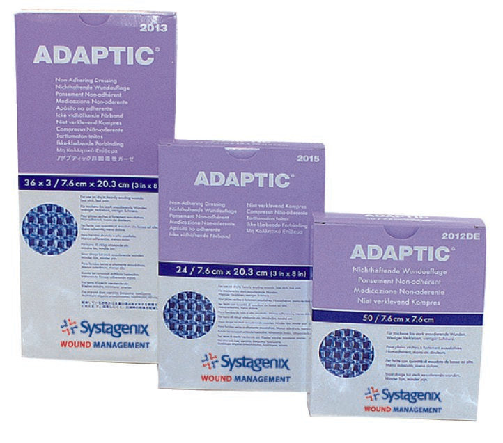 Systagenix Adaptic(TM) Sterile Non-Adherent Gauze Dressing, 3 x 8 Inch
