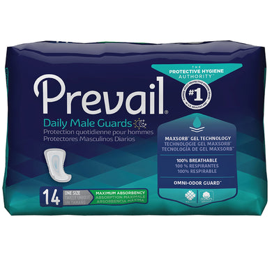 Prevail(R) Daily Male Guards Maximum Bladder Control Pad, 121/2-Inch Length