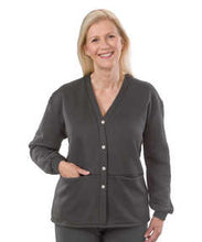 Load image into Gallery viewer, Women&#39;s Open Back Adaptive Fleece Cardigan With Pockets