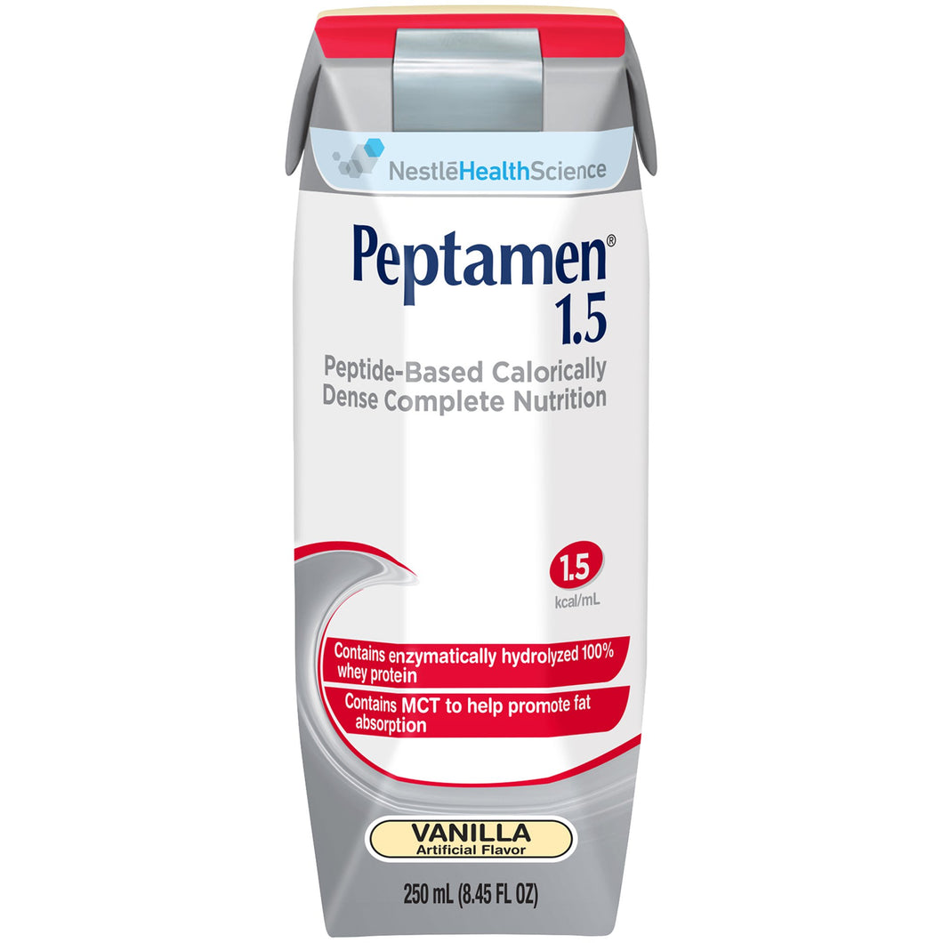 Peptamen(R) 1.5 Vanilla Oral Supplement / Tube Feeding Formula, 250 mL Carton