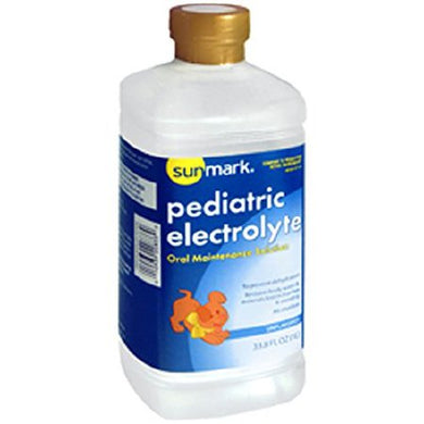 sunmark(R) Pediatric Oral Electrolyte Solution, Unflavored, 33.8 oz. Bottle