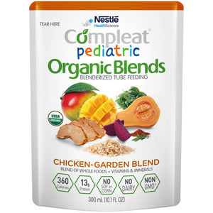 Compleat(R) Pediatric Organic Blends Chicken Garden Oral Supplement/Tube Feeding Formula, 10.1 oz. Pouch