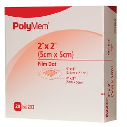 PolyMem(R) Foam Dressing, 2 x 2 Inch