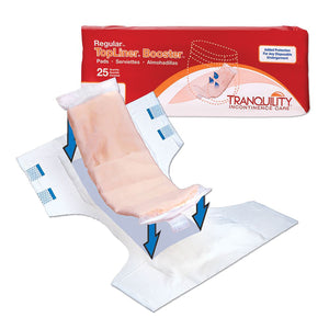 TopLiner(TM) Added Absorbency Incontinence Booster Pad, 2?? x 14 Inch