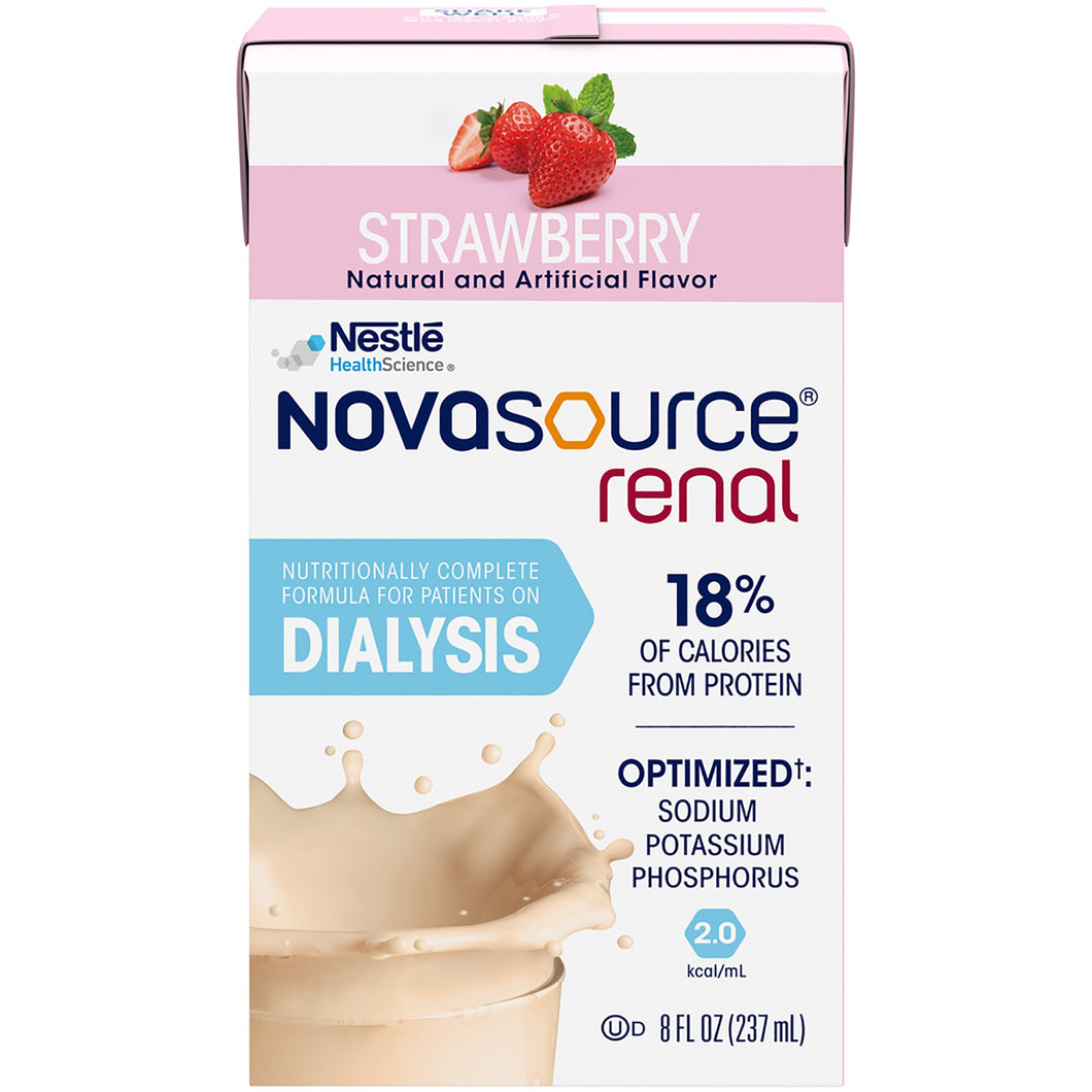 Novasource(R) Renal Strawberry Oral Supplement, 8 oz. Carton