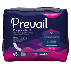 Prevail(R) Daily Pads Maximum Bladder Control Pad, 11-Inch Length