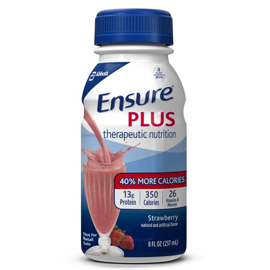 Ensure(R) Plus Strawberry Oral Supplement, 8 oz. Bottle, 24 per Case