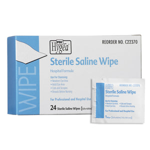 Hygea(R) Unscented Saline Wipe, Individual Packet