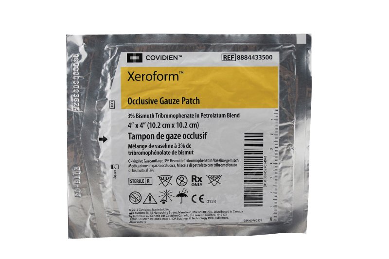 Xeroform(R) Petrolatum Impregnated Dressing, 4 x 4 inch