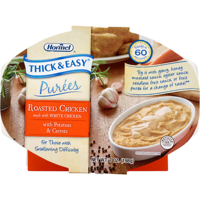 Thick & Easy(R) Ready to Use Pur??es Roasted Chicken with Potatoes and Carrots Pur??e, 7 oz. Tray