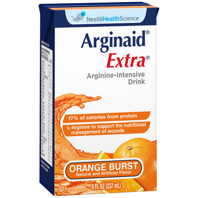 Arginaid Extra(R) Arginine Supplement, Orange, 8 oz. Tetra Brik