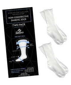 2 Pairs Pack - Extra Wide Diabetic Socks