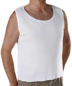 Men's Open Back Adaptive Under Vests / Undershirts