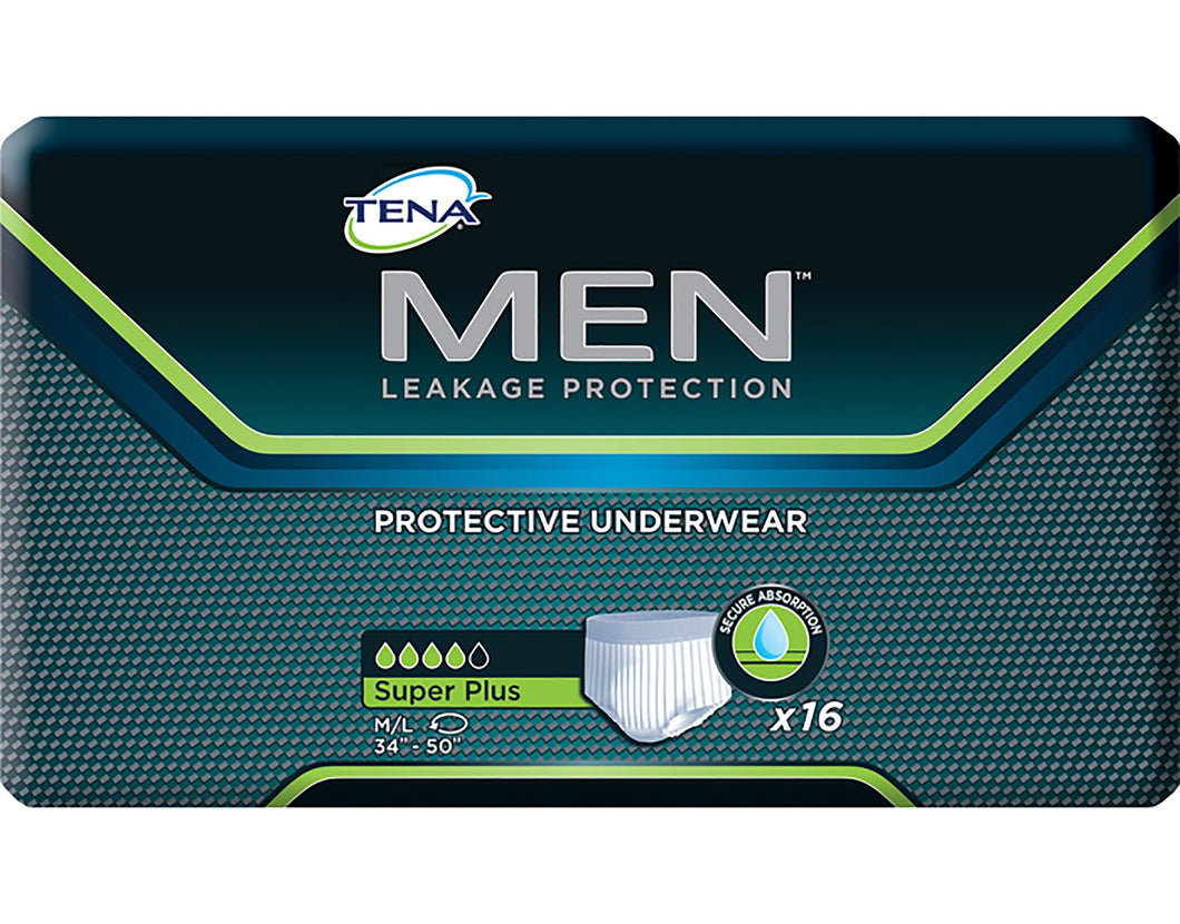 Tena(R) Men(TM) Super Plus Absorbent Underwear, Medium / Large
