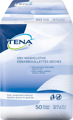 Tena(R) Disposable Washcloth, 10 x 13?? Inch