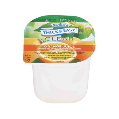 Thick & Easy(R) Clear Honey Consistency Orange Thickened Beverage, 4 oz. Cup